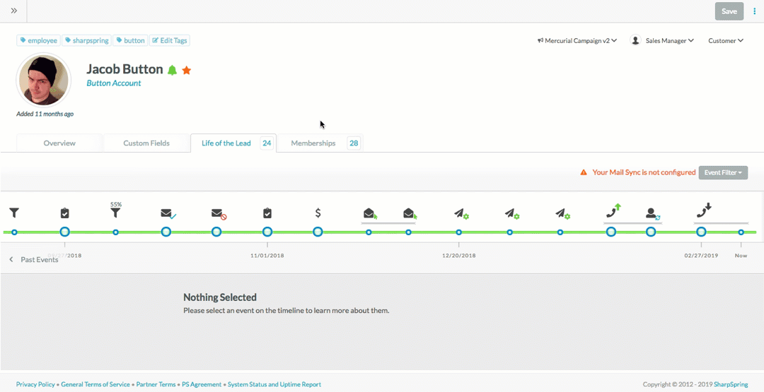 Marketing automation life of the lead