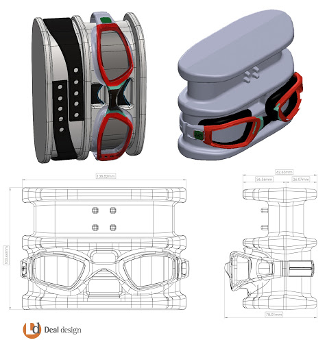 Package Engineering drawings for Phelps Goggles