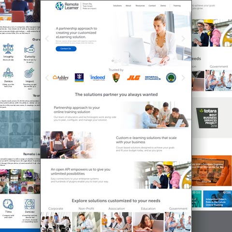 Digital Remote Learner 480 Remote Learning distance learning systems (LMS), website design and development with SEO