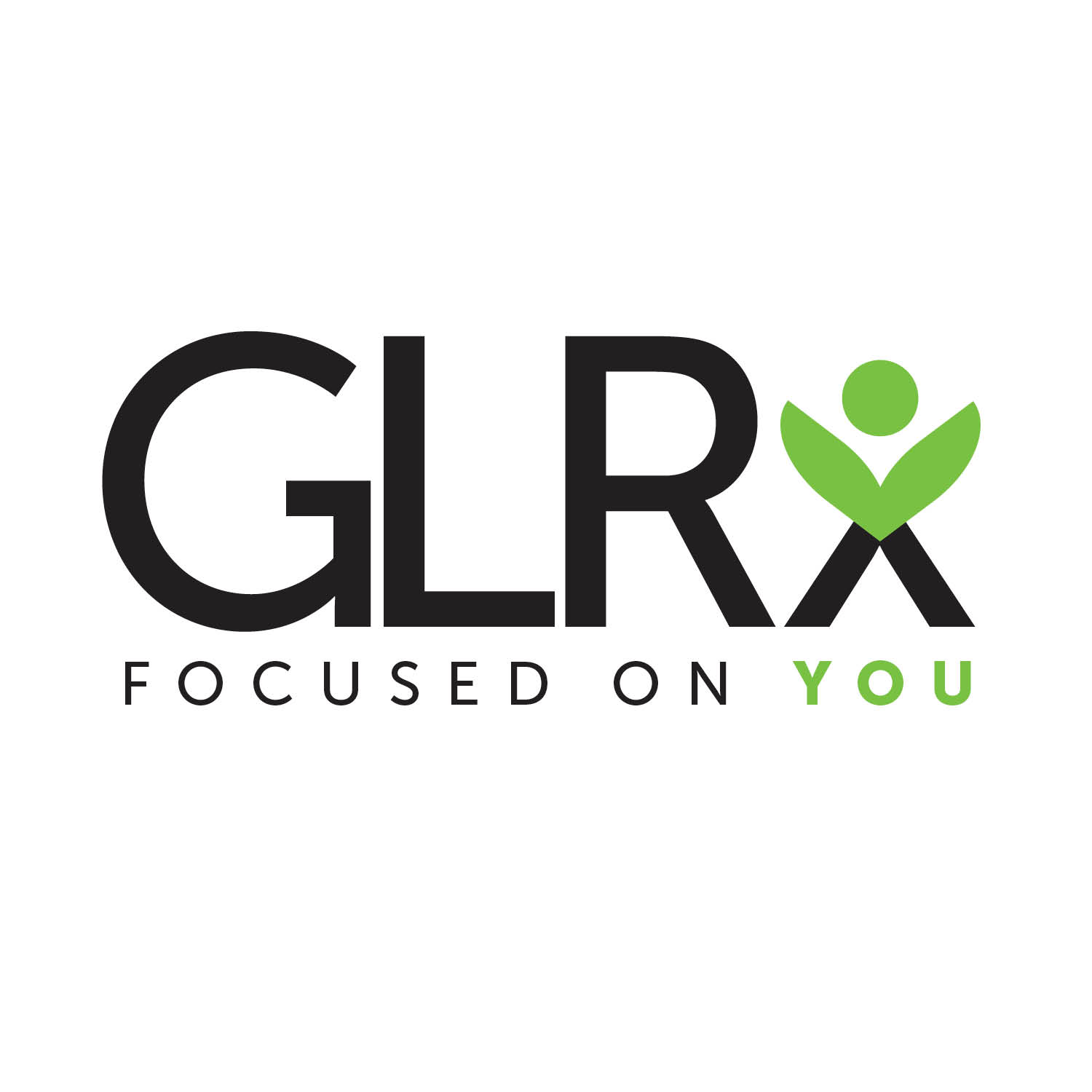 GLRx logo design and branding