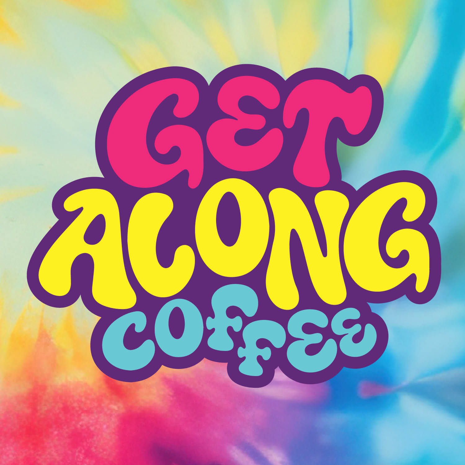 Get Along Coffee logo design and branding