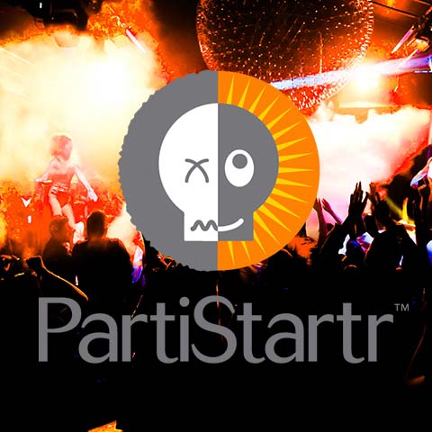 Parti Startr logo design and branding