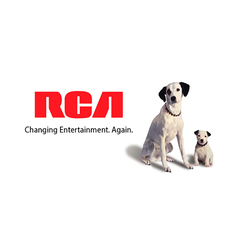 RCA consumer electronics products logo design and branding