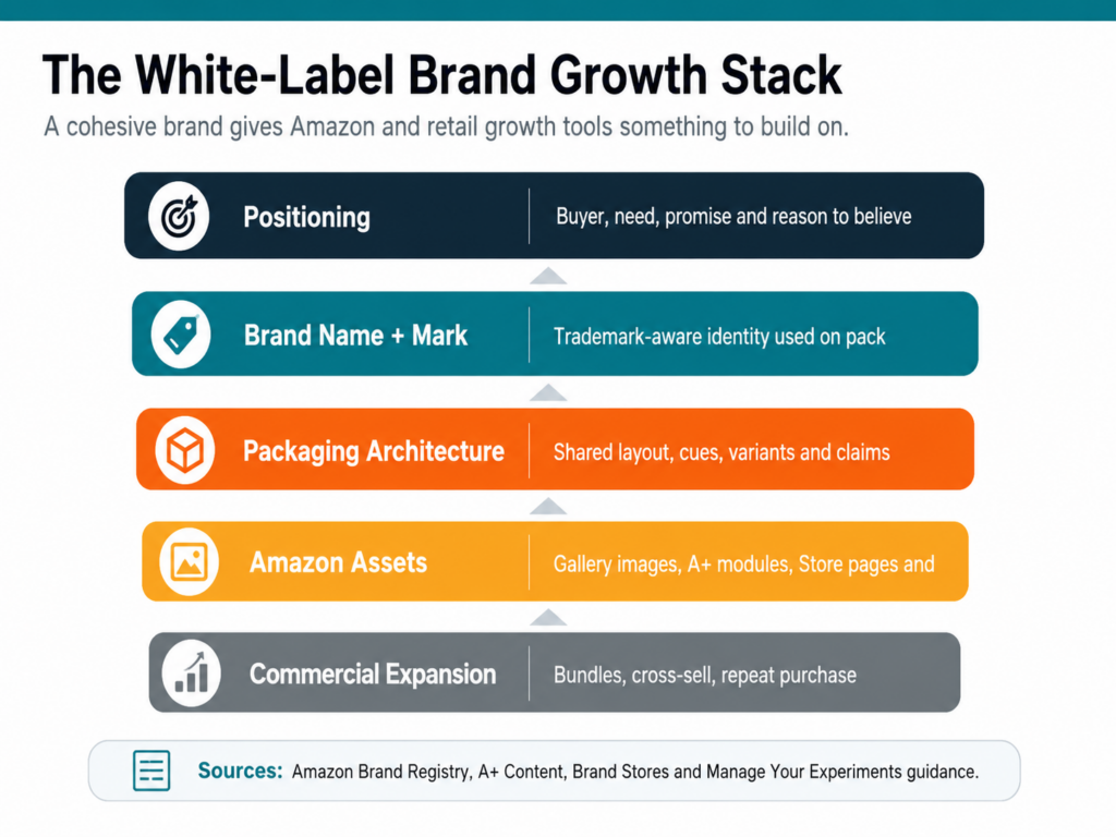 white label brand growth stack chart